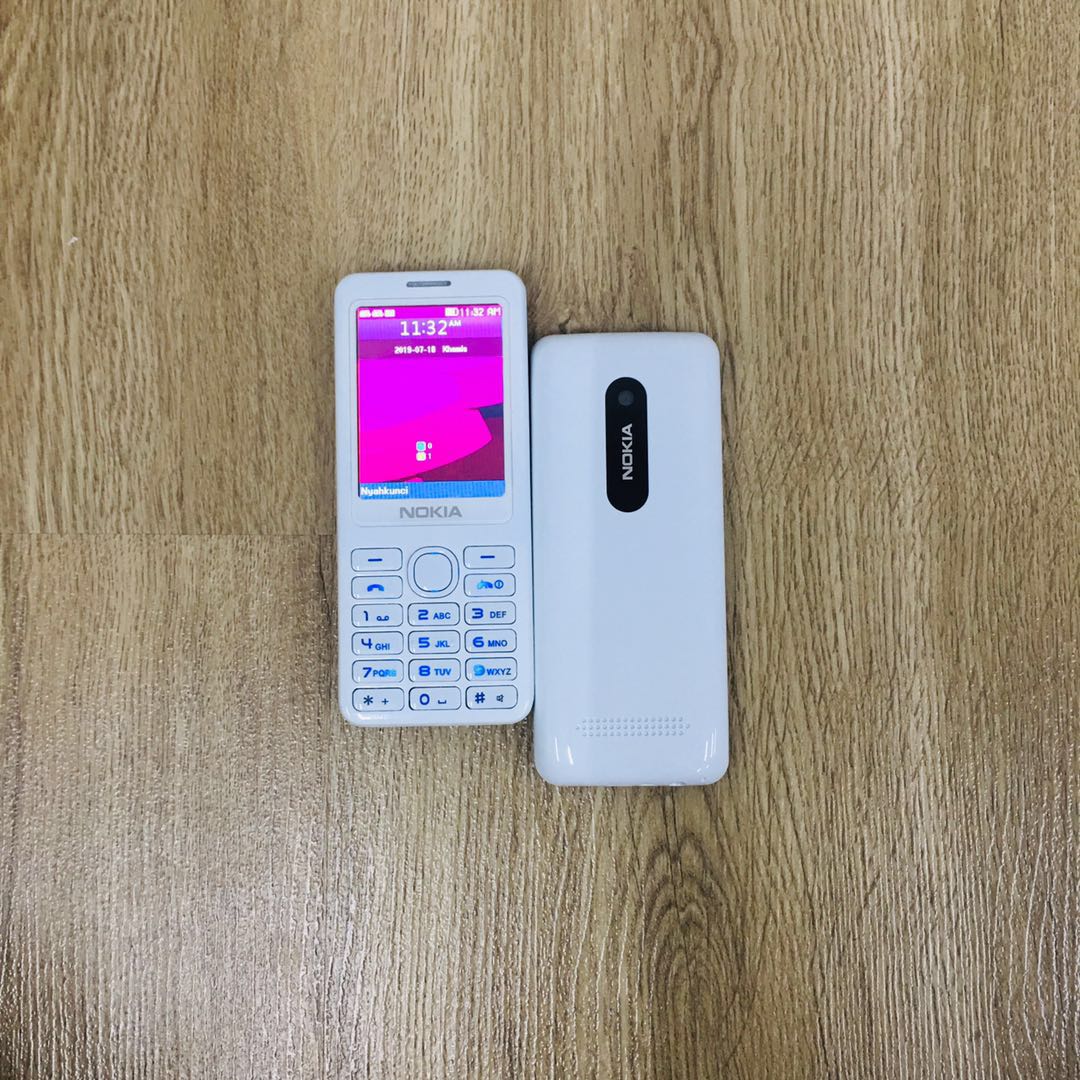 (White)Nokia 206 DUAL SIM IMPORT REFURBISHED 95% NEW(Ready Stock)